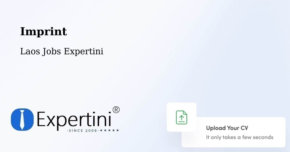 Imprint – Muang Vapi - Laos Jobs Expertini